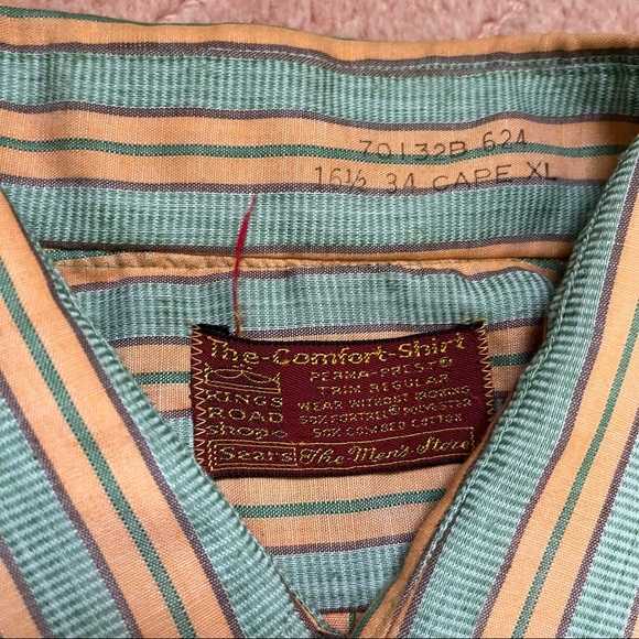 Vintage 70s Sears road king shop shirt - Picture 2 of 2